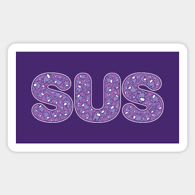 Kinda Sus (Purple) Sticker by DCLawrenceUK